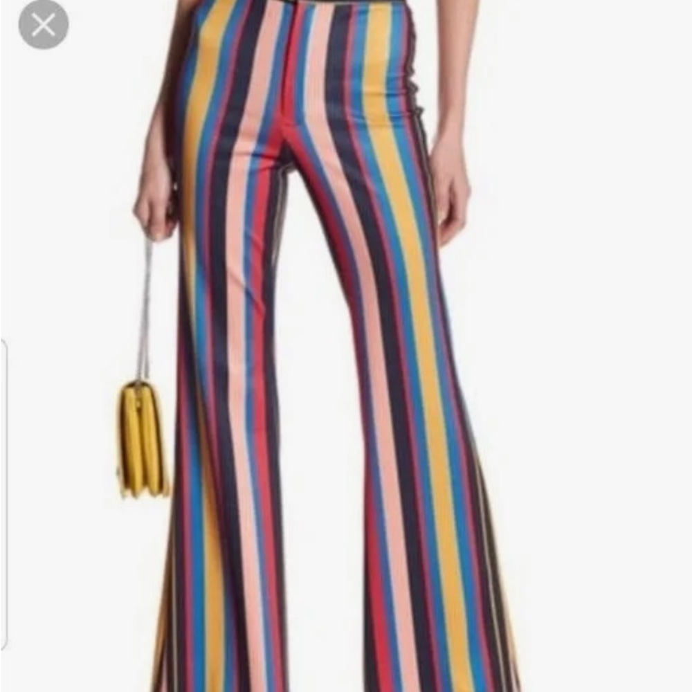 Sassy stripe flare pants burningman festivals Coachella